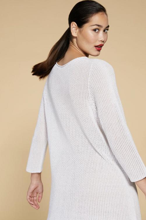 Білий бавовняний светр