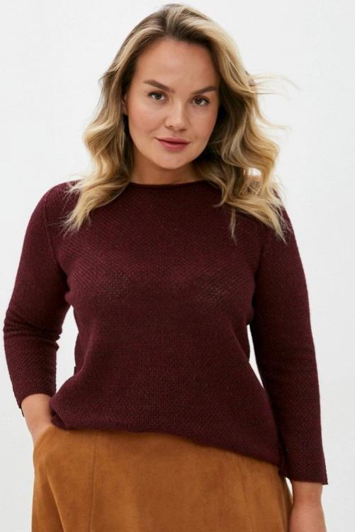 Бордовий светр із блиском