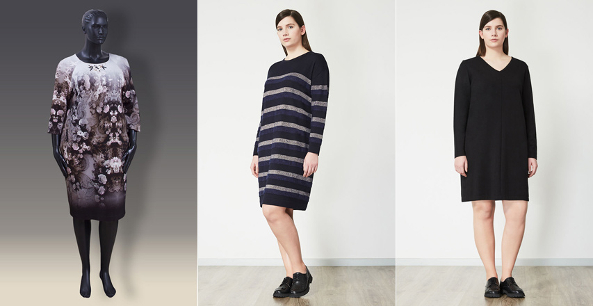 Платья свитер на полную фигуру от брендов Elisa Fanti и Persona by Marina Rinaldi