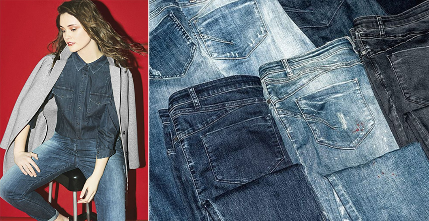 Классические женские джинсы больших размеров от бренда Persona by Marina Rinaldi